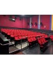 3500 Red Fixed Back Movie Theater Chairs with cup holder armrest 