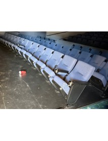 700 clean blue  movie theater chairs with cup holder armrest