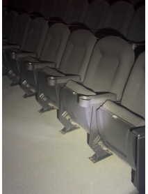 360 Black movie theater auditorium chairs 