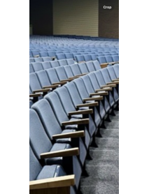 1800 Blue Grey Fixed Back Movie Theater Chairs with wooden armrest 