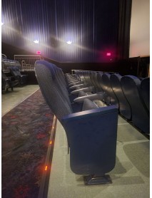 1000 Blue Fixed Back Movie Theater Chairs with cup holder armrest Maryland area