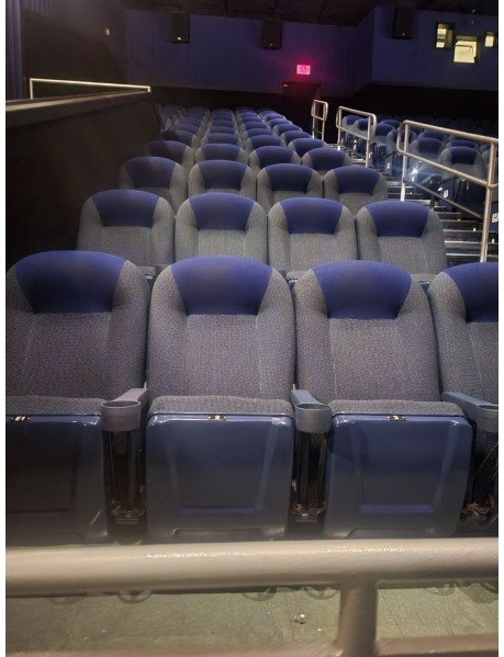 600 Blue Fixed Back Movie Theater Chairs with cup holder armrest Maryland area