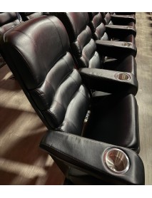 420 Black Leatherette Movie seating and chairs