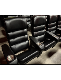 420 Black Leatherette Movie seating and chairs