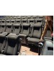 Lot of 3000 Rocker back movie theater chair with cupholder armrest, black fabric