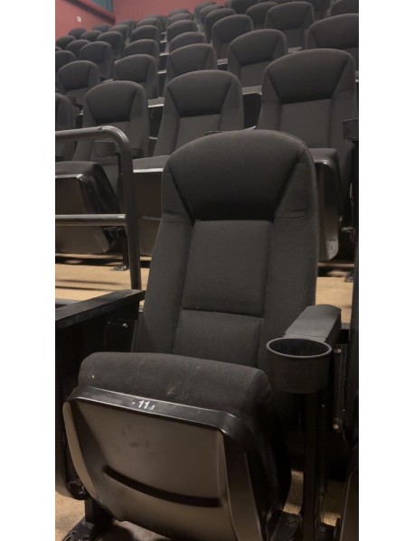 2680 Black movie theater auditorium chairs 