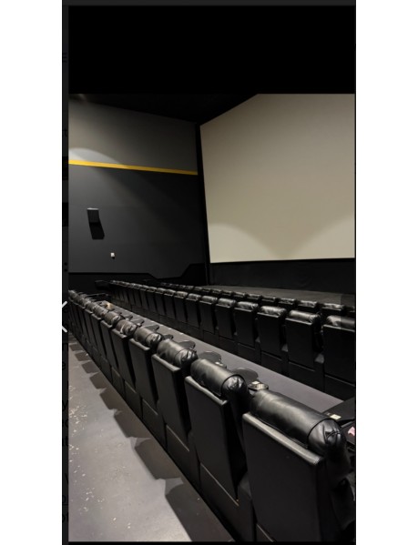1200 Black Leatherette Power Recliners w tables