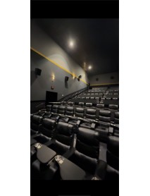 1200 Black Leatherette Power Recliners w tables
