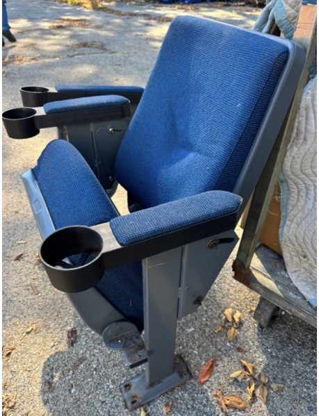 100 Blue Movie theater auditorium chairs 