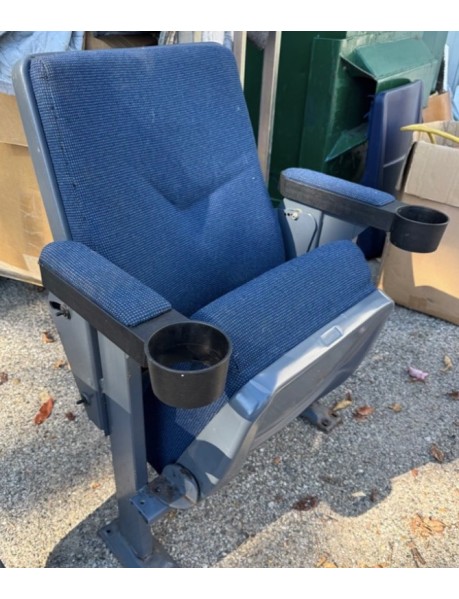100 Blue Movie theater auditorium chairs 