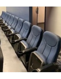 641 Blue FL auditorium chairs or movie theater chairs