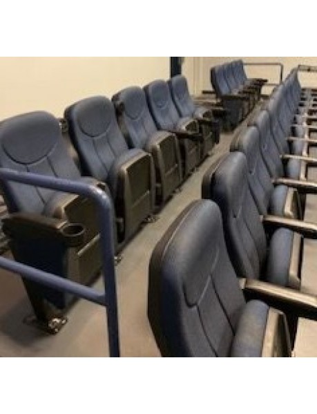 641 Blue FL auditorium chairs or movie theater chairs