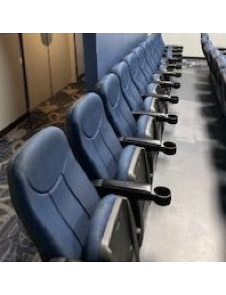 641 Blue FL auditorium chairs or movie theater chairs