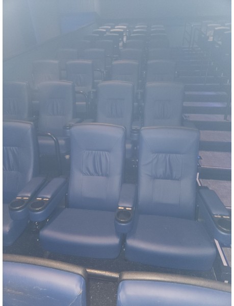 2000 Blue movie theater auditorium chairs 
