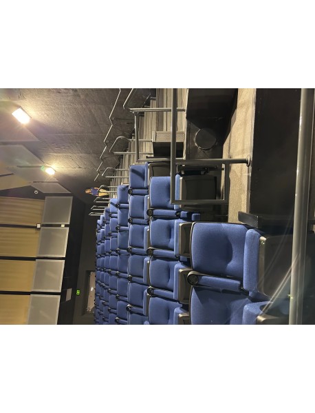 300 clean Blue movie theater auditorium chairs 