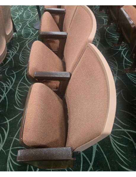 1550 Brown refurbished Movie Theater or Auditorium seating and chairs
