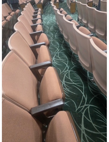 1550 Brown refurbished Movie Theater or Auditorium seating and chairs