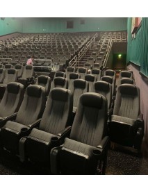 2000 grey (maybe green) movie theater auditorium chairs 