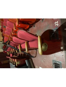 Lot of 1600 antique auditorium chairs mauve metal back