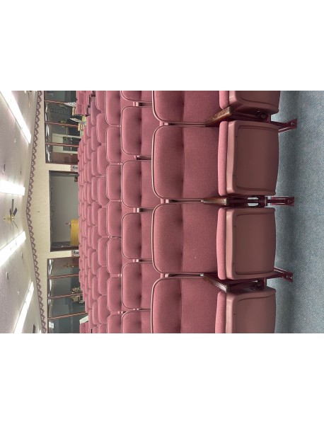 175 clean Mauve auditorium chairs (place of worship)