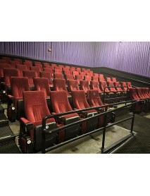 240 clean RED movie theater auditorium chairs 