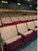 197 NICE auditorium chairs maroon metal grey brown fabric