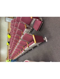 172 used red auditorium chairs