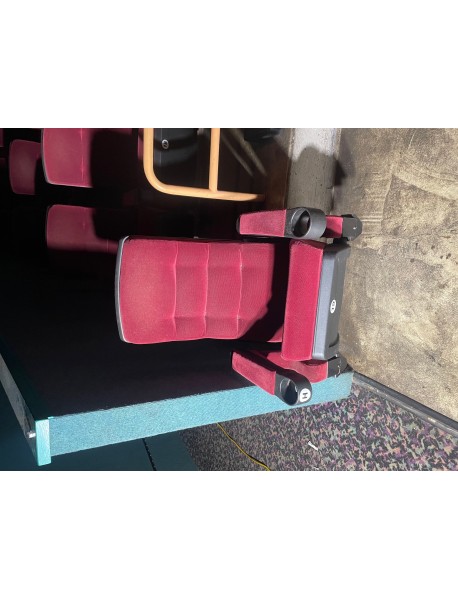 400 clean RED movie theater auditorium chairs 