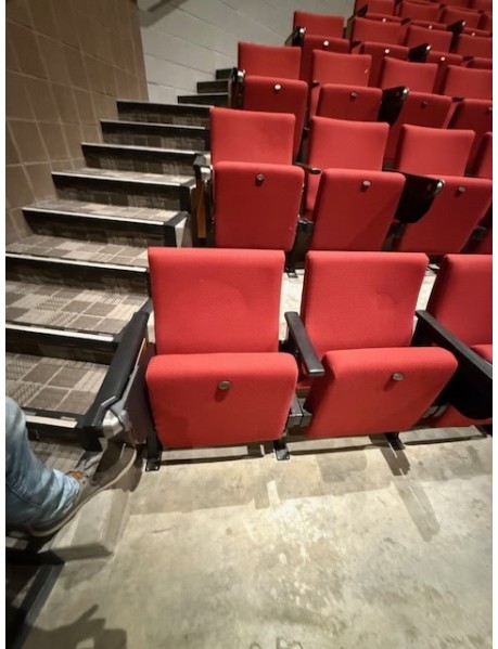 1600 red Movie theater auditorium chairs 