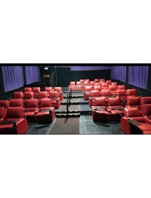 18 red commercial grade power recliners 