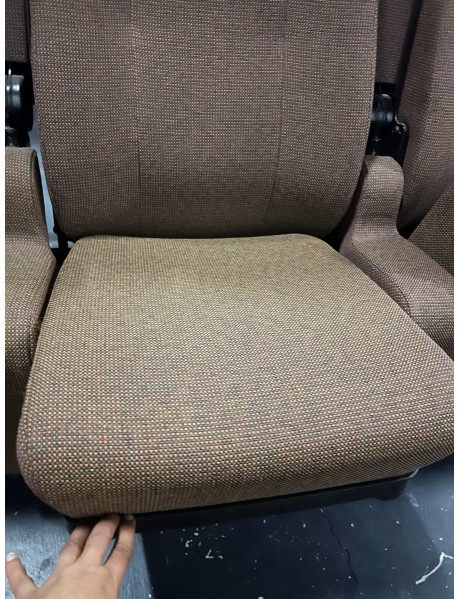 Lot 2000 Rocker back movie theater chair with cupholder armrest, Tan fabric