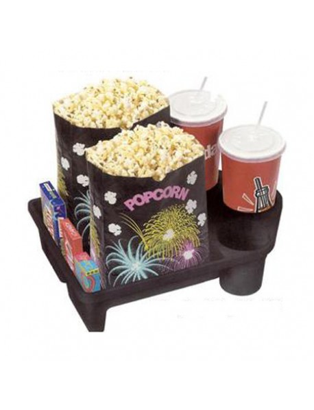 Large Snack Tray with Cup Holders for Home Theater Seating and Movie Chairs