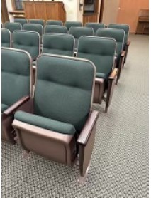175 Green and Bronze super nice auditorium chairs